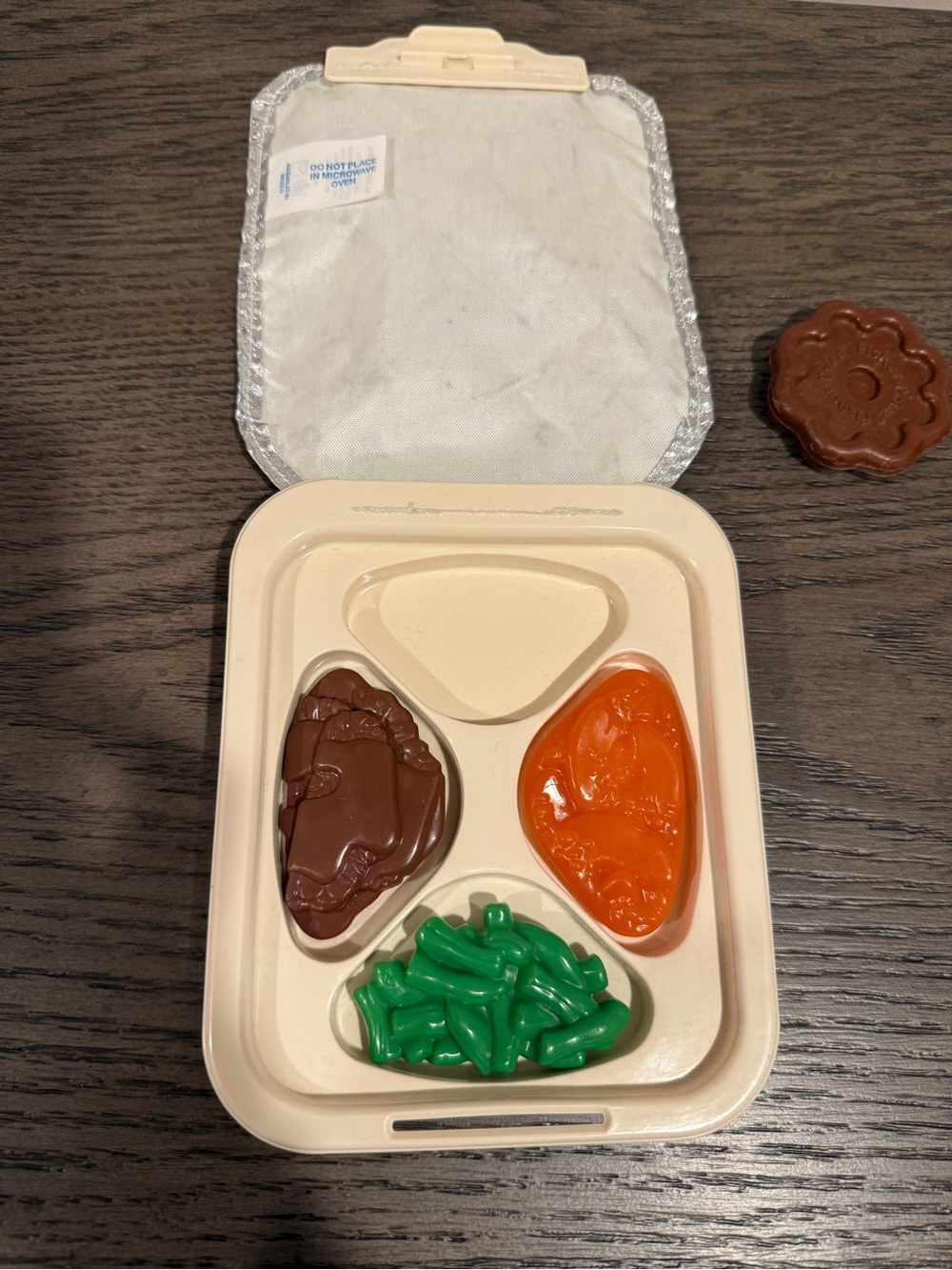 Vintage Fisher Price Fun With Food TV Dinner #2138 Play Food Incomplete